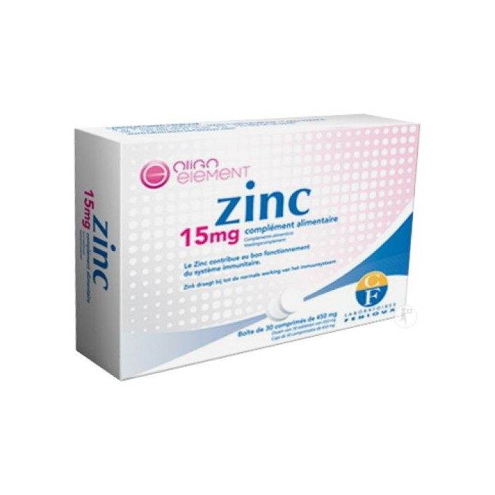 FENIOUX ZINC 15 Mg Boite 30 Comprimés