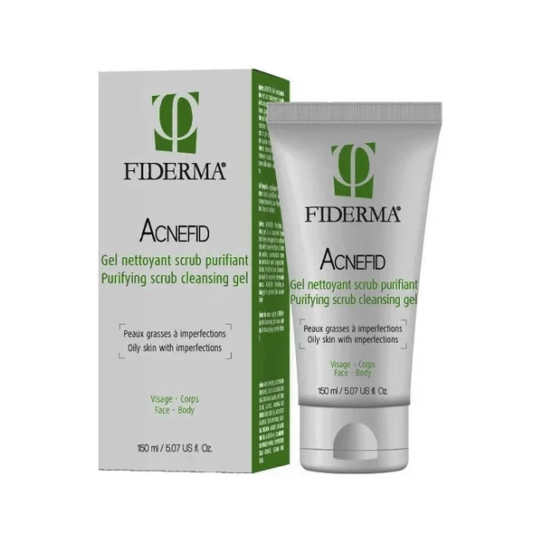 Fiderma Acnefid Gel Nettoyant Scrub Purifiant 150ml