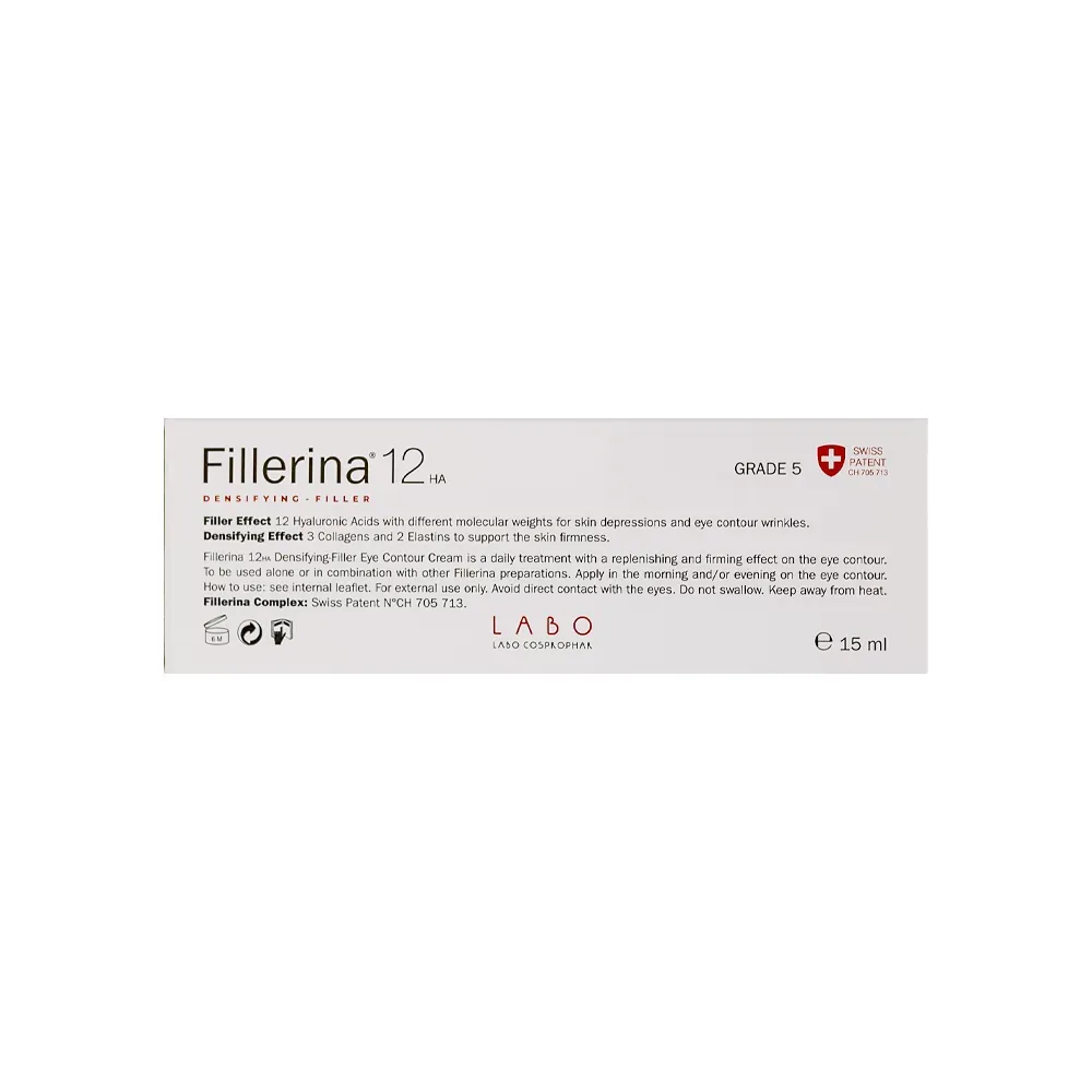 FILLERINA 12HA Densifying-Filler Eye Contour Cream Grade 5 15ml Soin Contour Yeux Anti-Rides 12 Acides Hyaluroniques - Image 3