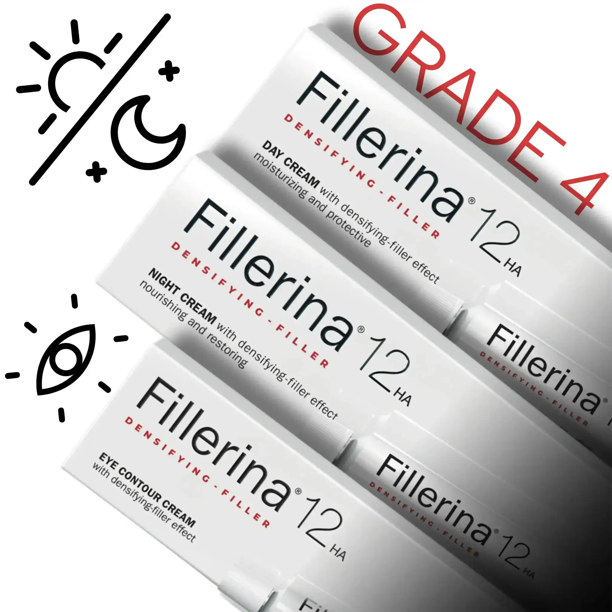 FILLERINA 12HA Densifying-Filler Night Cream Grade 4 50ml Crème Nuit Anti-Âge Repulpante Acide Hyaluronique - Image 3
