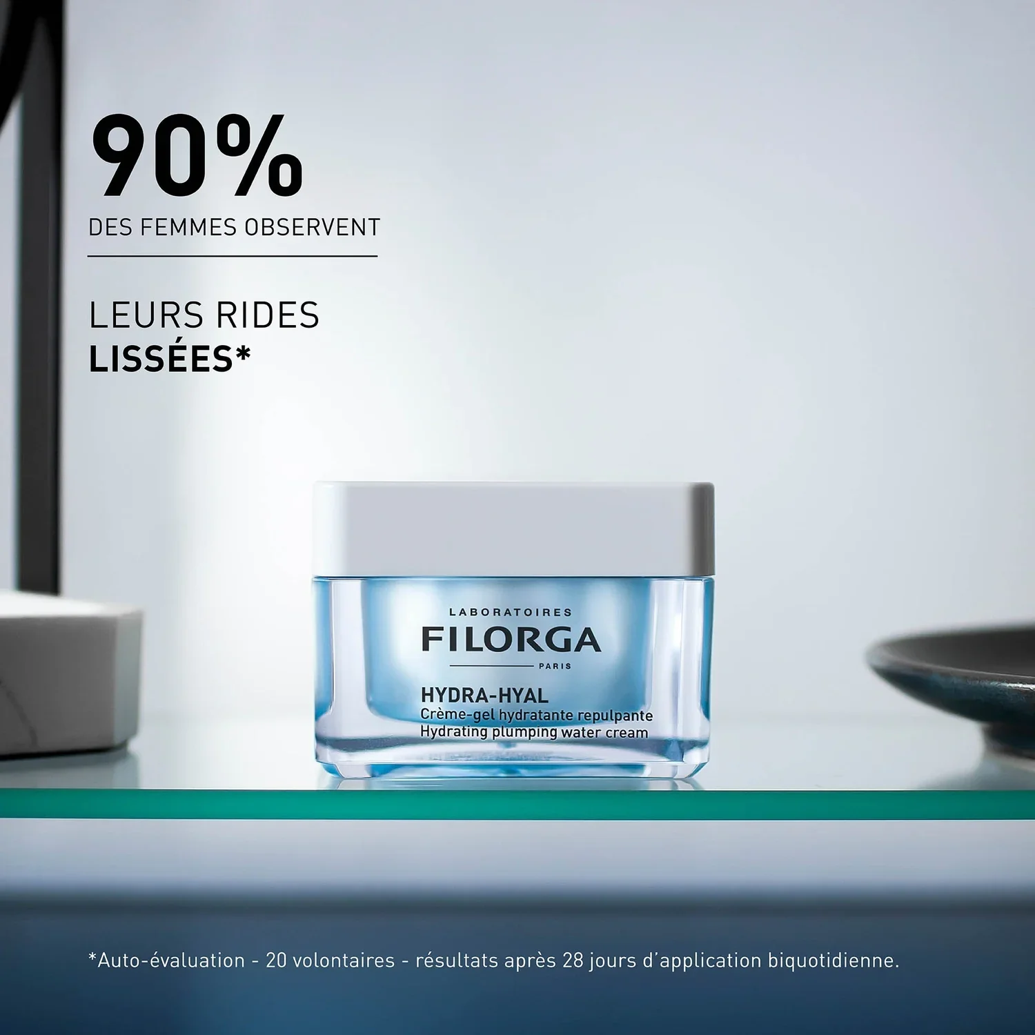 FILORGA Hydra-Hyal Crème 50ml - Crème Hydratante 5 Acides Hyaluroniques Peaux Normales à Sèches - Image 4