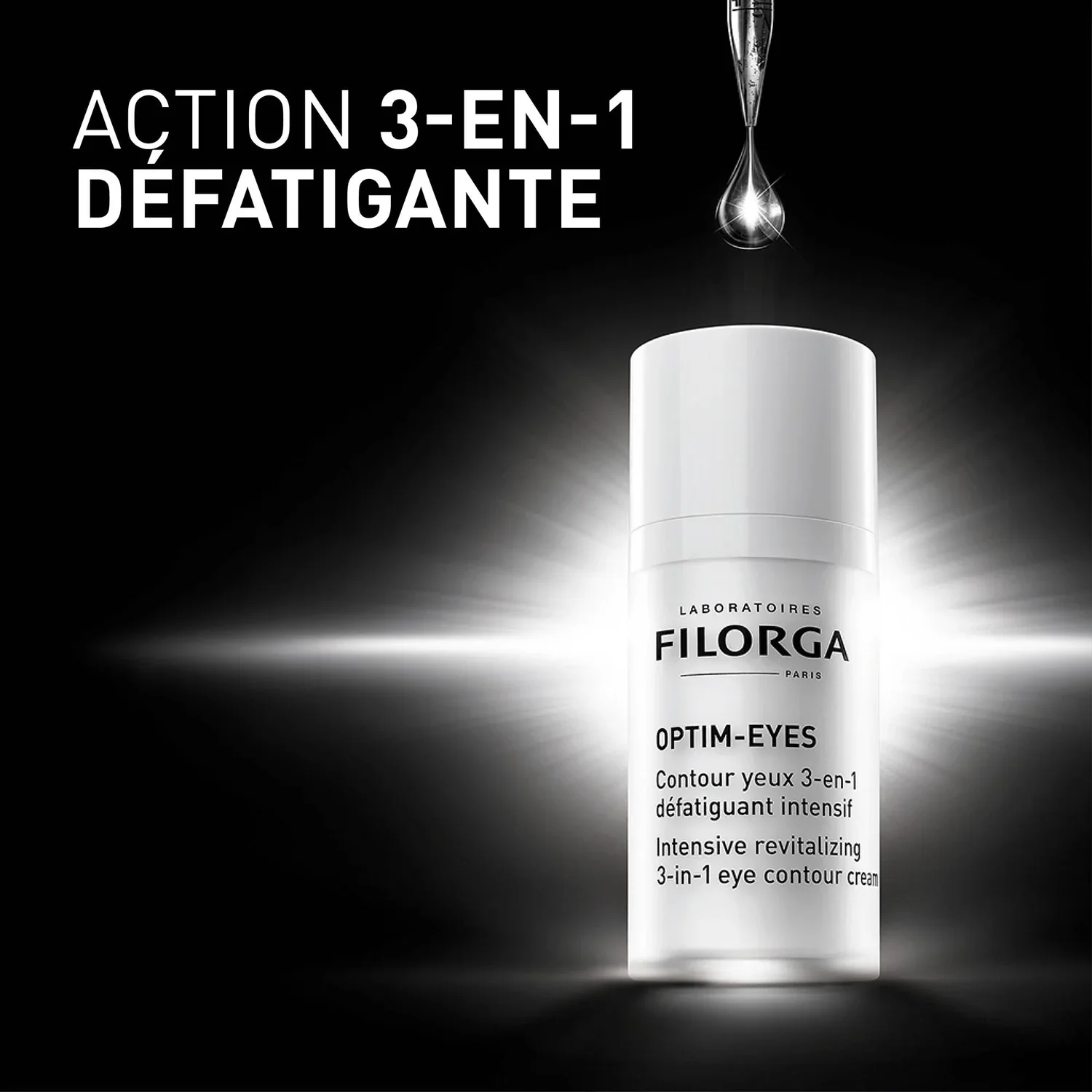 FILORGA Optim-Eyes 15ml Contour Yeux 3-en-1 Cernes Poches Ridules Défatiguant - Image 3