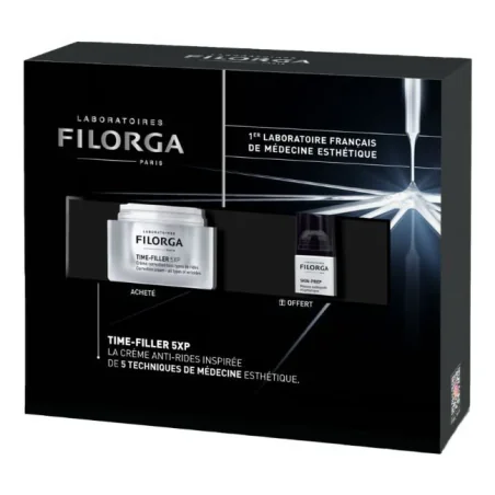 FILORGA Pack Time-Filler 5XP Crème Anti-Rides 50ml + Skin Prep Mousse 30ml Offert
