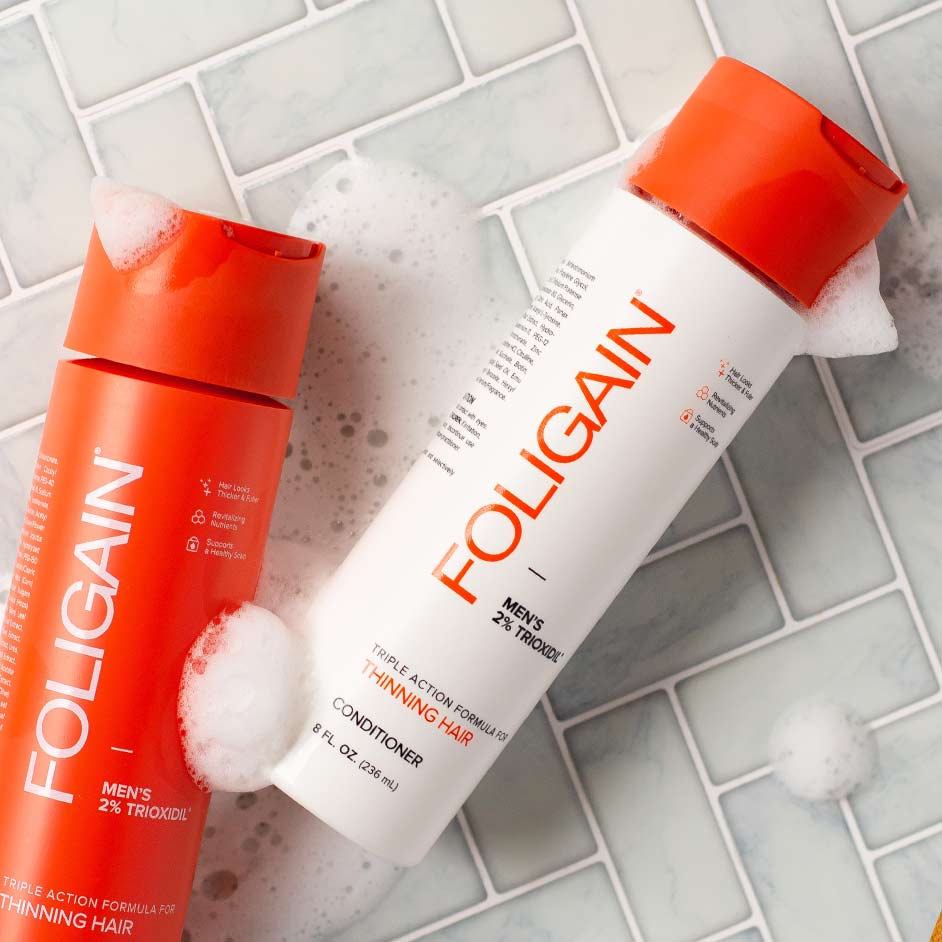 FOLIGAIN Triple Action Conditioner Trioxidil 2% Homme Après-Shampoing Anti-Chute Cheveux Densité Volume Croissance Capillaire - Image 4