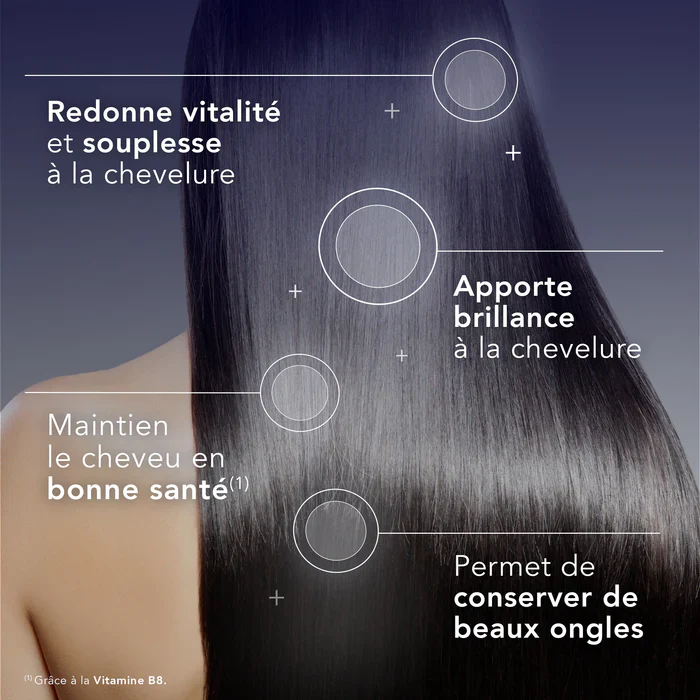 FORCAPIL Duo Pack 180 + 60 Gélules Biotine Zinc Vitamines B Cheveux Ongles Cure 8 Mois Format Économique - Image 3