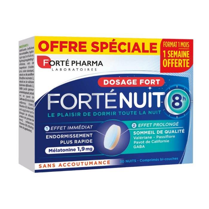 FORTE PHARMA FORTE NUIT MELATONINE FORT 1.9 G COMPRIMES - Image 2