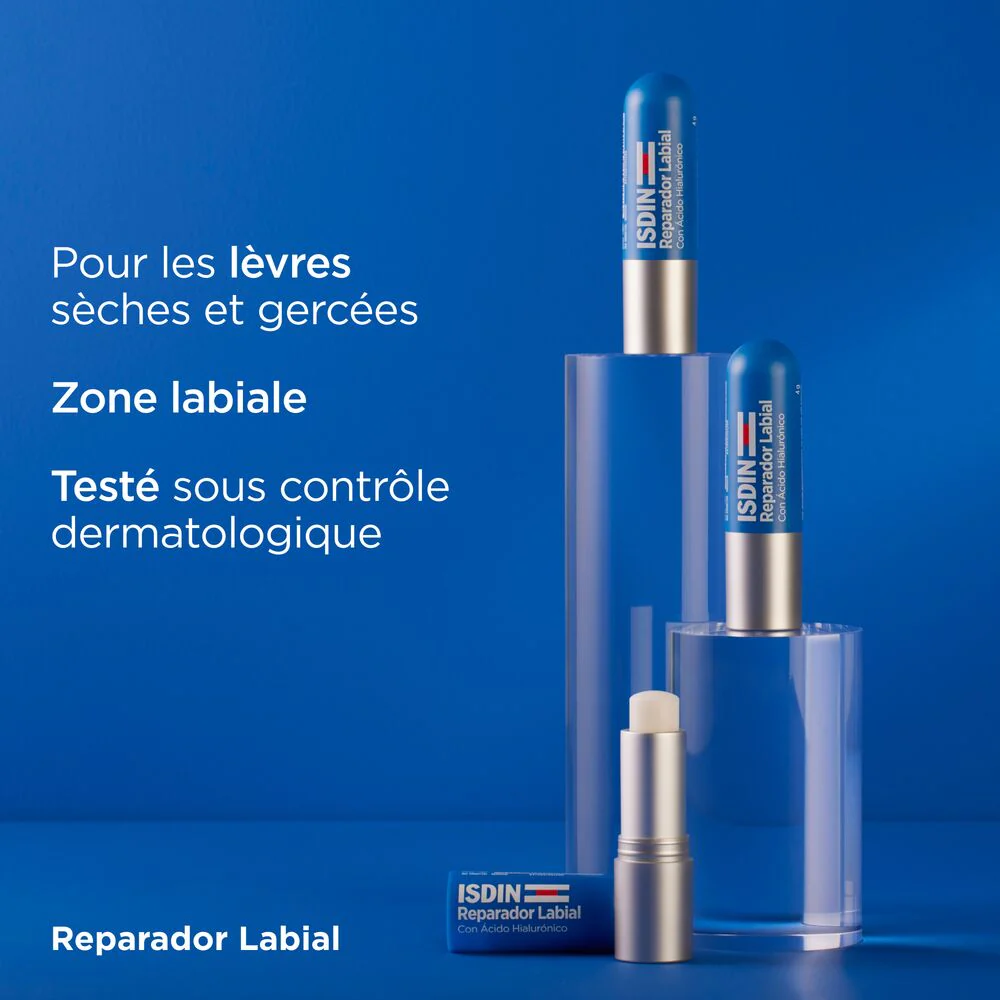 ISDIN Protector Labial SPF50+ 4g Baume Lèvres Réparateur Protection Extrême Conditions Extrêmes - Image 8