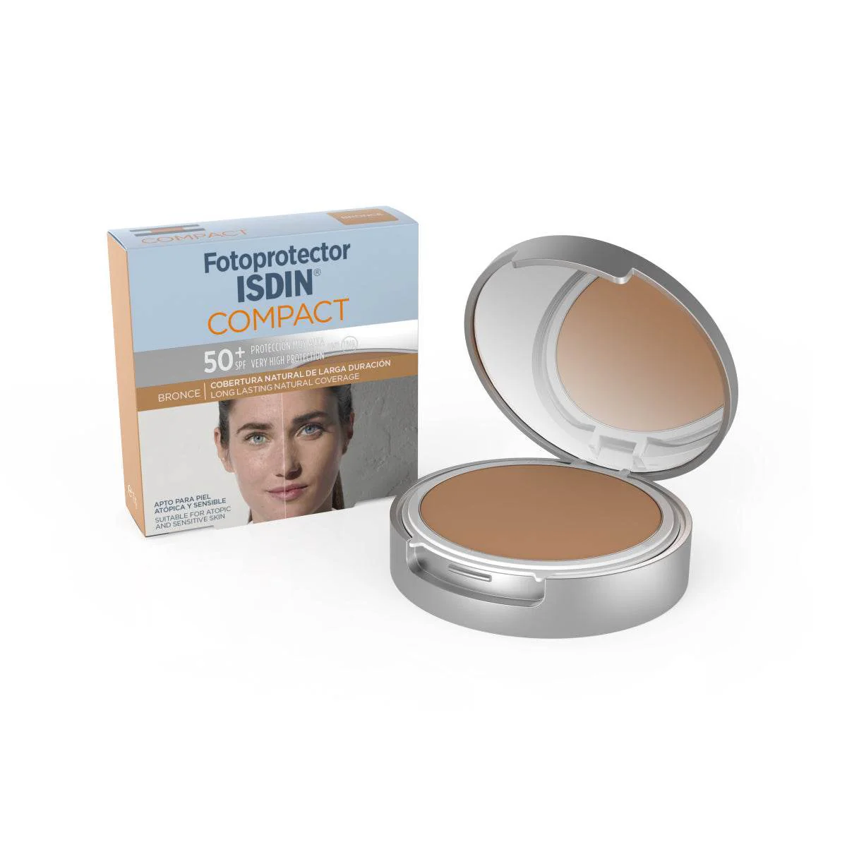 ISDIN Fotoprotector Compact Bronze SPF50+ 50ml - Maquillage Compact Protection Très Haute