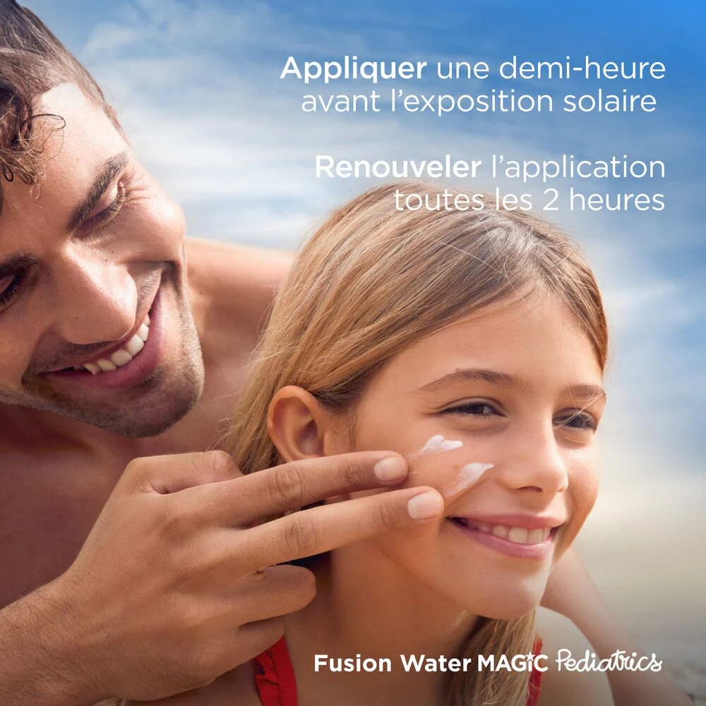 ISDIN Fotoprotector Fusion Water Pediatrics SPF50+ 50ml Protection Enfants Aqua Hypoallergénique = Trousse Noire Offerte - Image 6