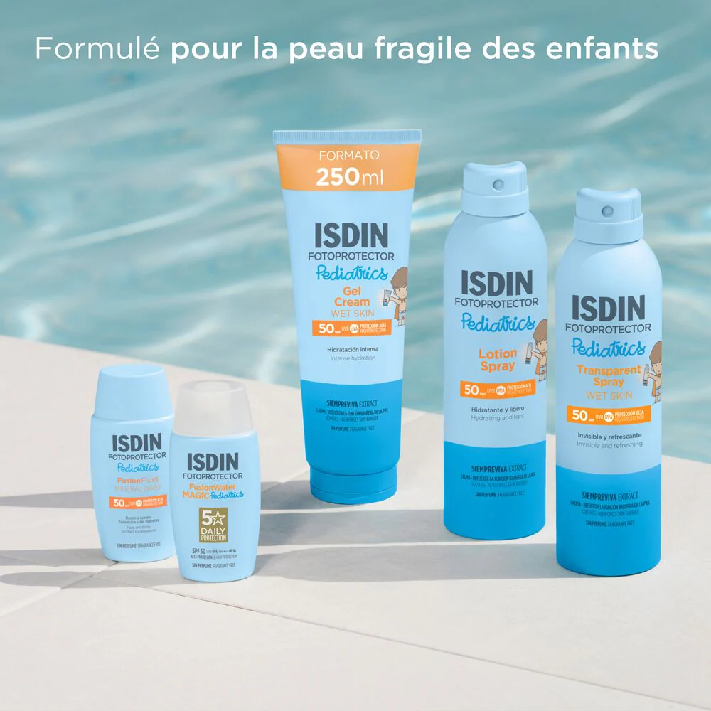 ISDIN Fotoprotector Lotion Spray Pediatrics SPF50 250ml Protection Enfants Spray Pratique Résistant Eau = Casquette Offerte - Image 8