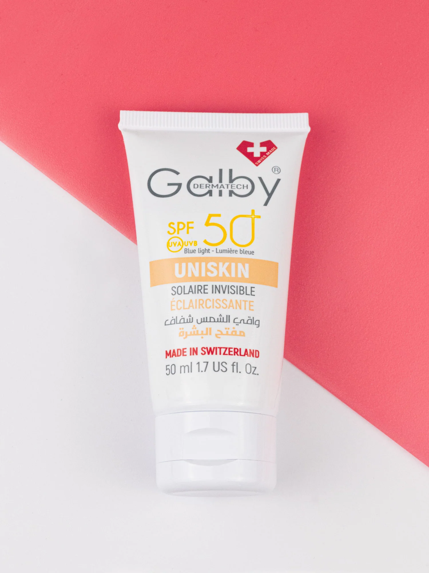Galby Dermatech Uniskin Crème Solaire Invisible Éclaircissante SPF50+ 50ml - Image 2