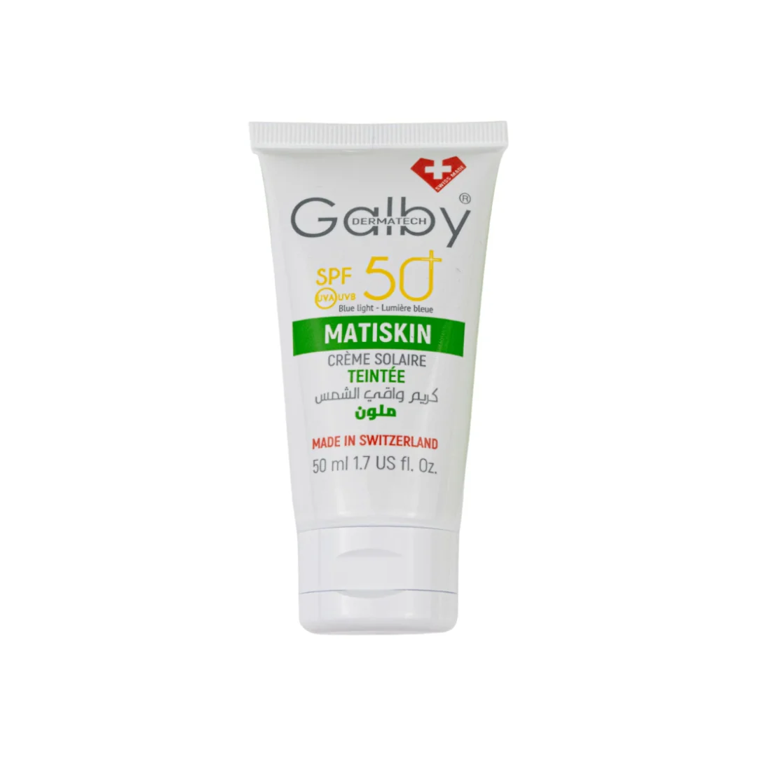 Galby Dermatech Matiskin Crème Solaire Teintée SPF50+ Fini Mat Peau Mixte 50ml