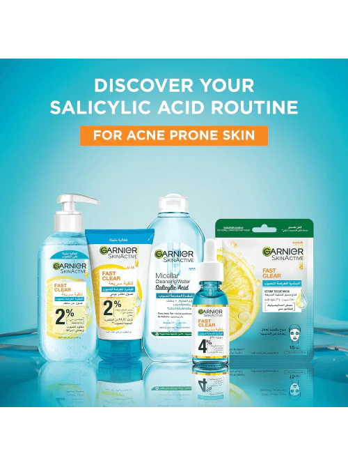 GARNIER SkinActive Fast Clear Booster Serum Acide Salicylique Sérum Anti-Acné Peau Grasse Imperfections Format Voyage - Image 5