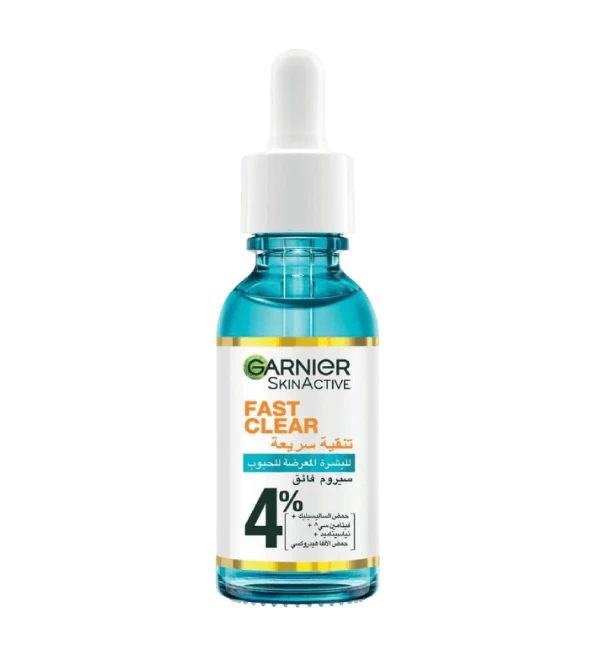 GARNIER SkinActive Fast Clear Booster Serum Acide Salicylique Sérum Anti-Acné Peau Grasse Imperfections Format Voyage - Image 6