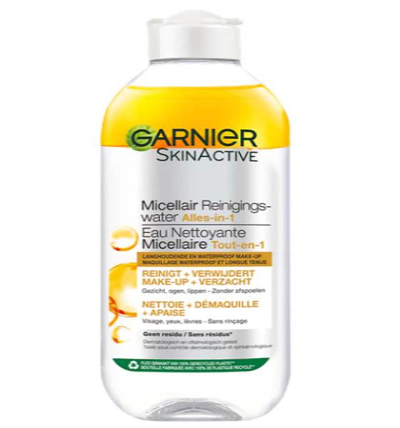 GARNIER SkinActive Eau Micellaire Nettoyante Huile d'Argan 400ml Démaquillant Nourrissant Peaux Sèches Sensibles Hydratation
