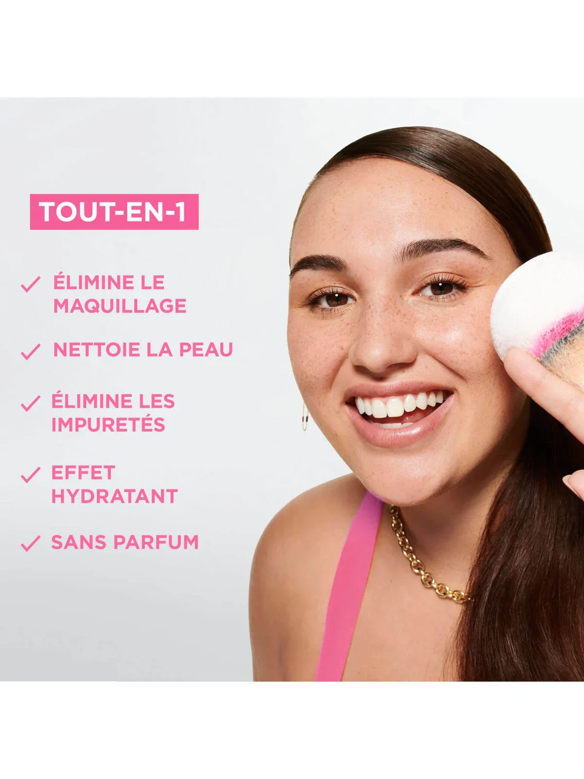 GARNIER SkinActive Eau Micellaire Peaux Sensibles 400ml Démaquillant Doux Sans Parfum Hypoallergénique Tous Types Peaux - Image 5