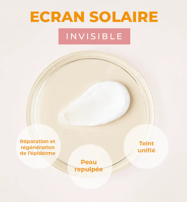 GLEAMY Écran Solaire Invisible SPF50+ 50ml Protection UVA UVB Large Spectre - Image 4
