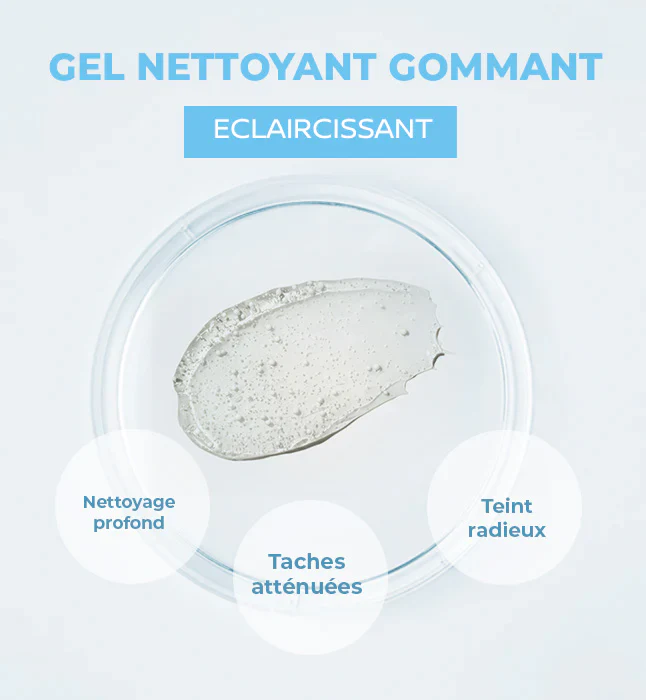 GLEAMY Gel Gommant 3-en-1 200ml Exfoliant Purifiant Éclat Visage Corps Peaux Ternes - Image 4