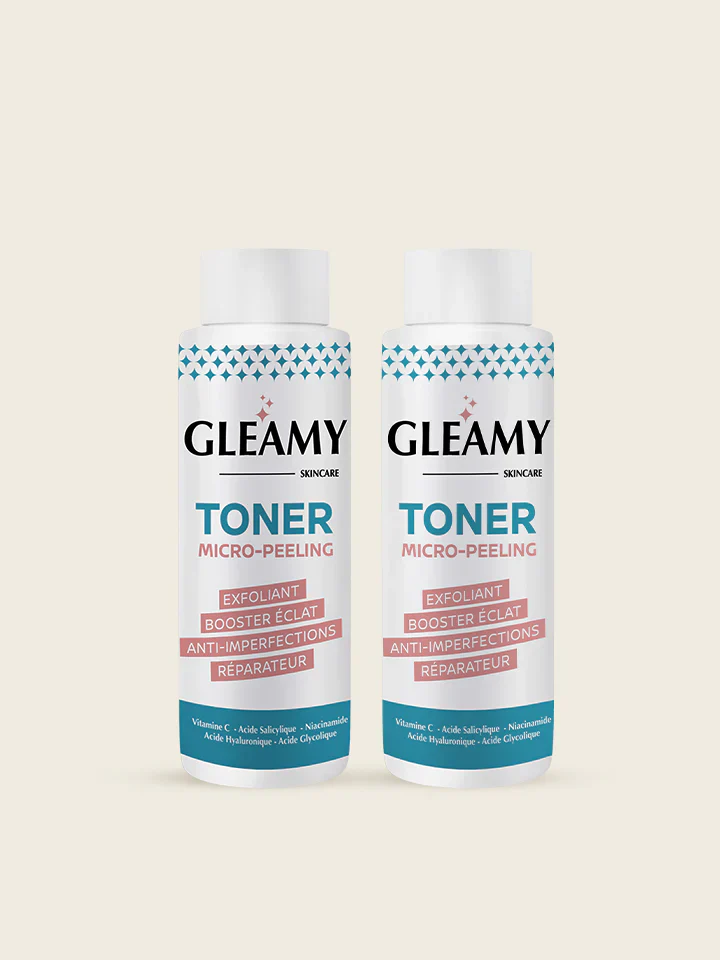 GLEAMY Toner Micro-Peeling 100ml Acide Salicylique Vitamine C Niacinamide Éclat - Image 7
