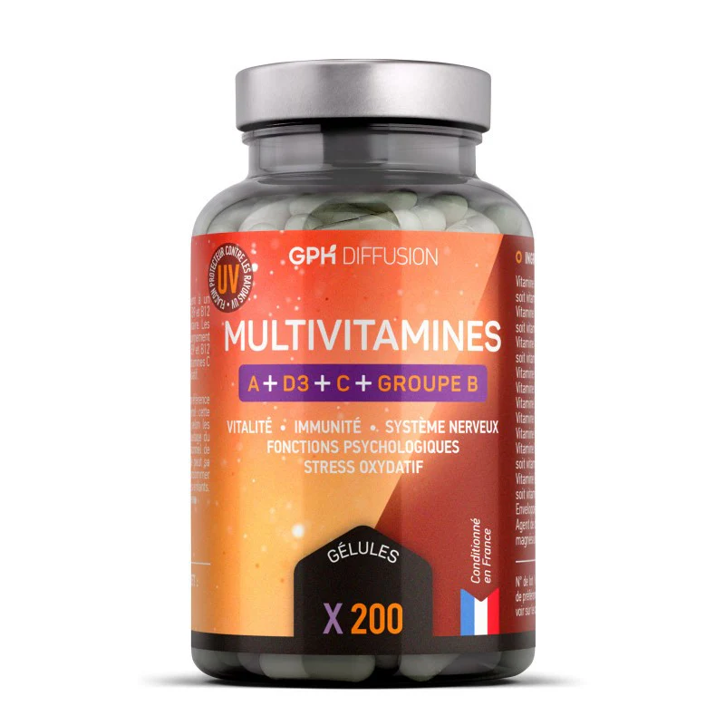 GPH MULTIVITAMINES A + D3 + C + GROUPE B