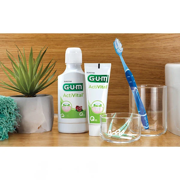 GUM ActiVital Dentifrice Gel Lot de 2 x 75ml Soin Dentaire Complet Gencives Sensibles Protection Quotidienne - Image 2