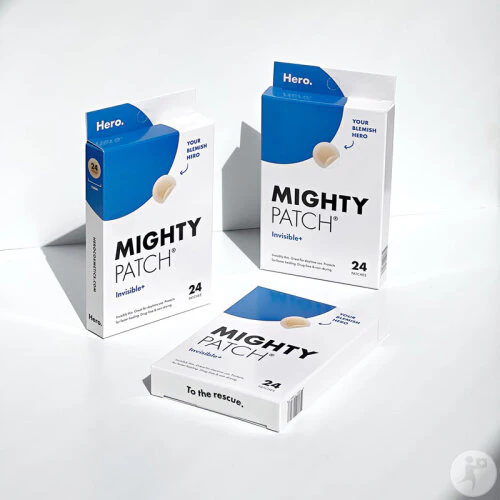 HERO Mighty Patch Invisible+ 24 Pièces Patchs Anti-Acné Ultra-Fins Transparents Jour - Image 4
