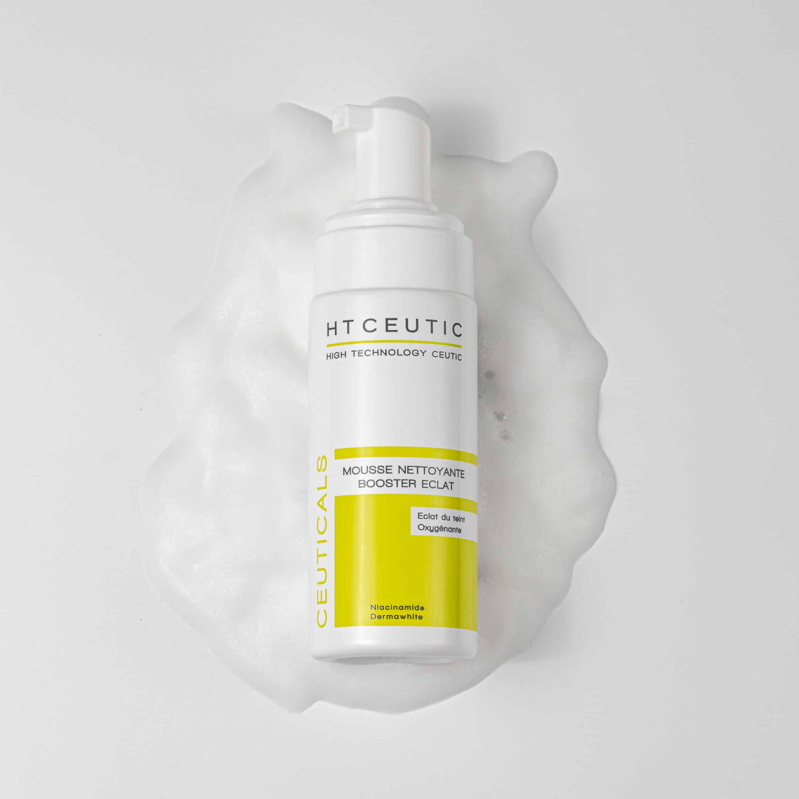 HT Ceutic Mousse Nettoyant Booster Eclat 150ml Nettoyage Profond Illuminateur Pureté - Image 2