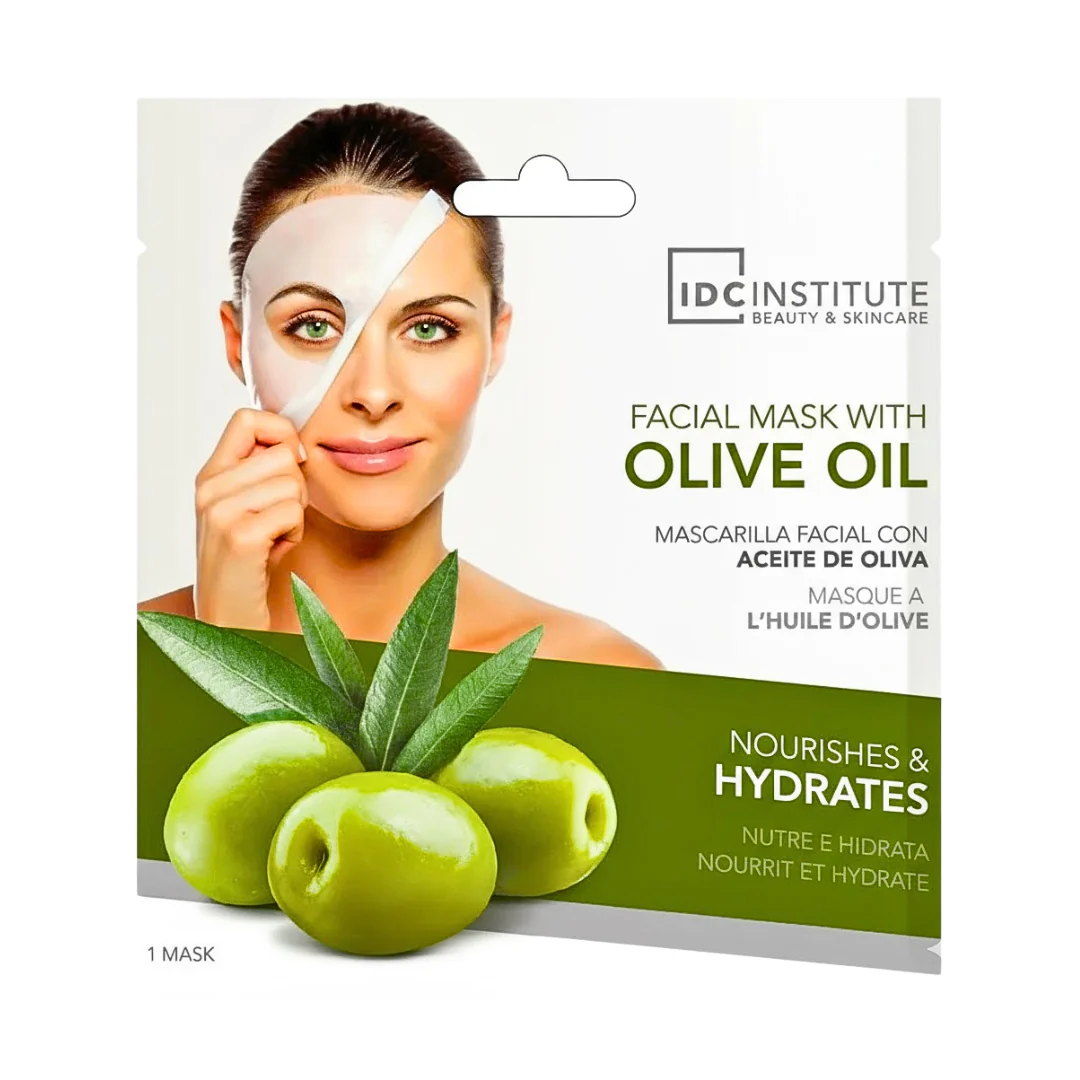 IDC INSTITUTE Masque Visage Olive Nourrissant Antioxydant Hydratant Peau Douce