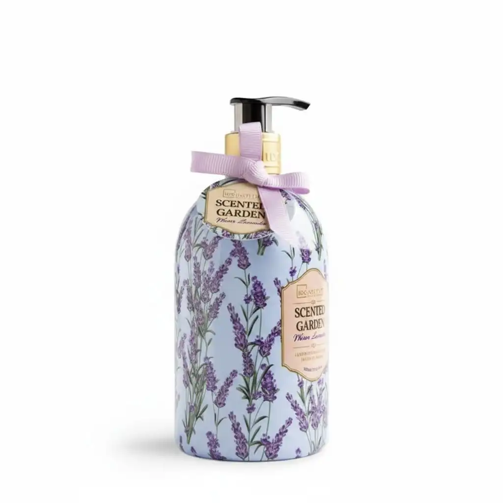 IDC INSTITUTE Scented Garden Lavande 500ml Gel Douche Hypoallergénique Parfum Relaxant - Image 2