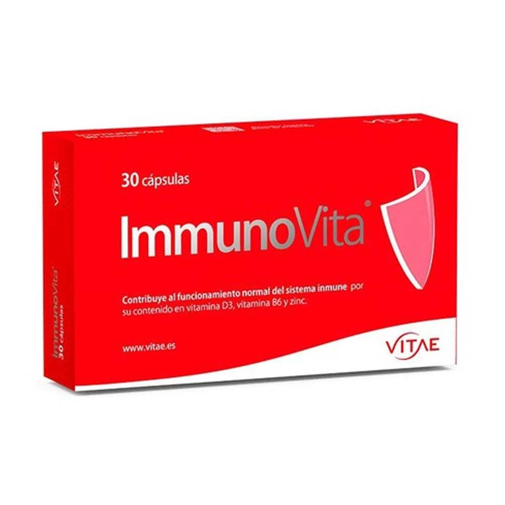 IMMUNOVITA Vitamin D3 B6 Zinc 30 Gélules Bêta-Glucanes Immunité Défenses Naturelles Vitalité Énergie - Image 2