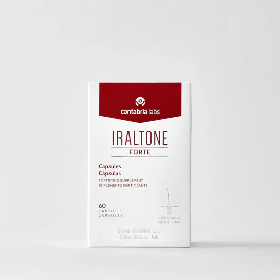 IRALTONE Forte 60 Capsules Complément Alimentaire Anti-Chute Cheveux Ongles Fortifiants