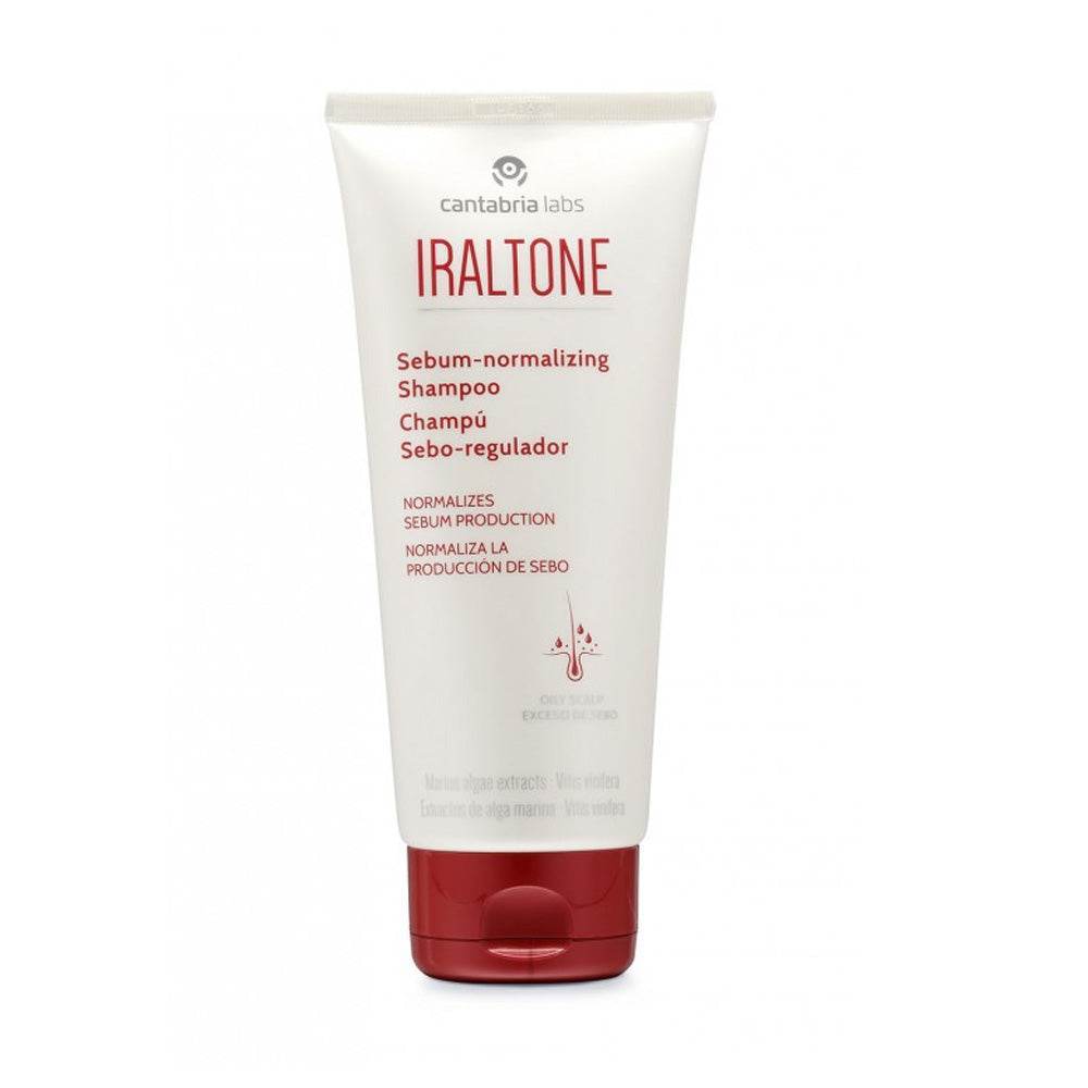 IRALTONE Shampoing Normalisant Sébo-Régulateur 200ml Cheveux Gras Purifiant Matifiant Usage Fréquent