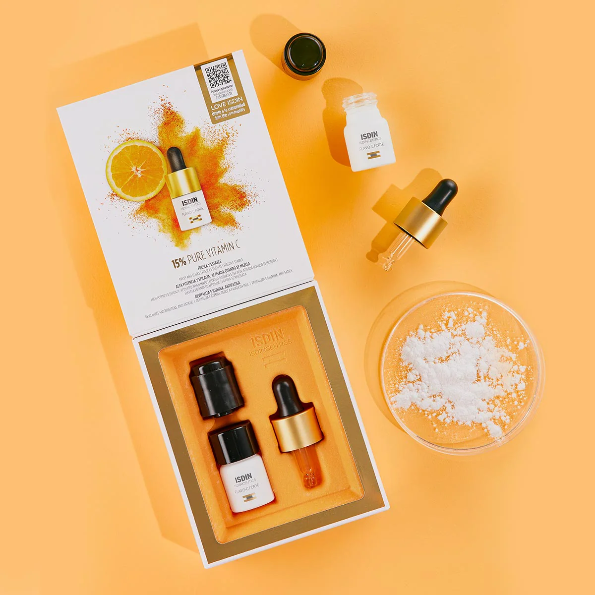 ISDIN Flavo-C Forts Sérum 15% Vitamine C Pure Intensif Éclat Antioxydant - Image 3