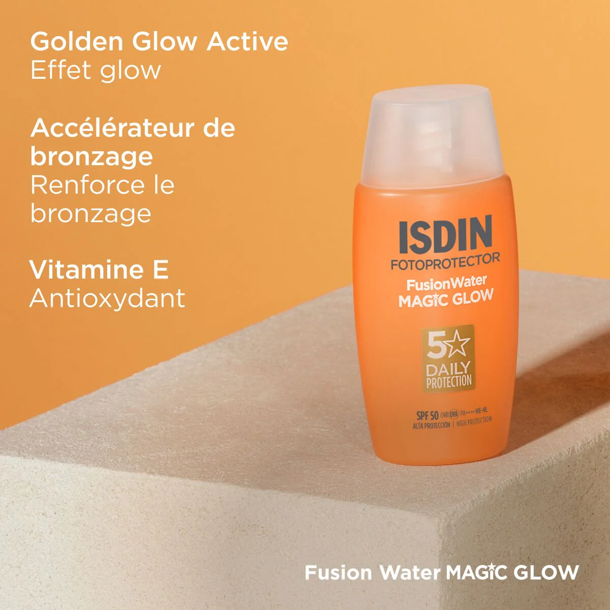 ISDIN Fusion Water Magic Glow SPF50+ 50ml Éclat Hydratant Bonne Mine = Coque offrete - Image 10