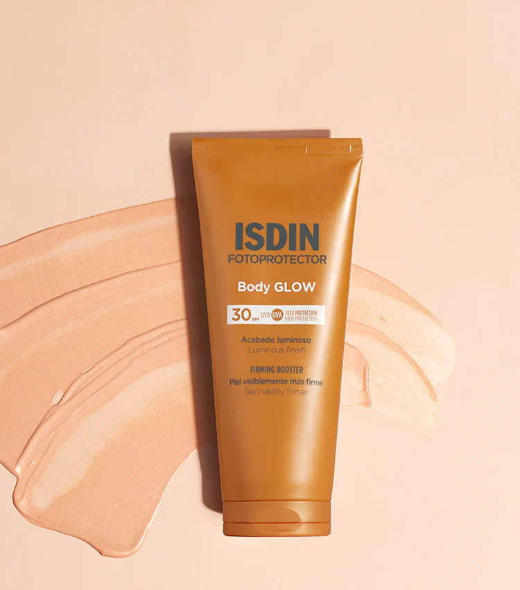 ISDIN Fotoprotector Body Glow SPF30 200ml Éclat Doré Protection Solaire Corps - Image 3