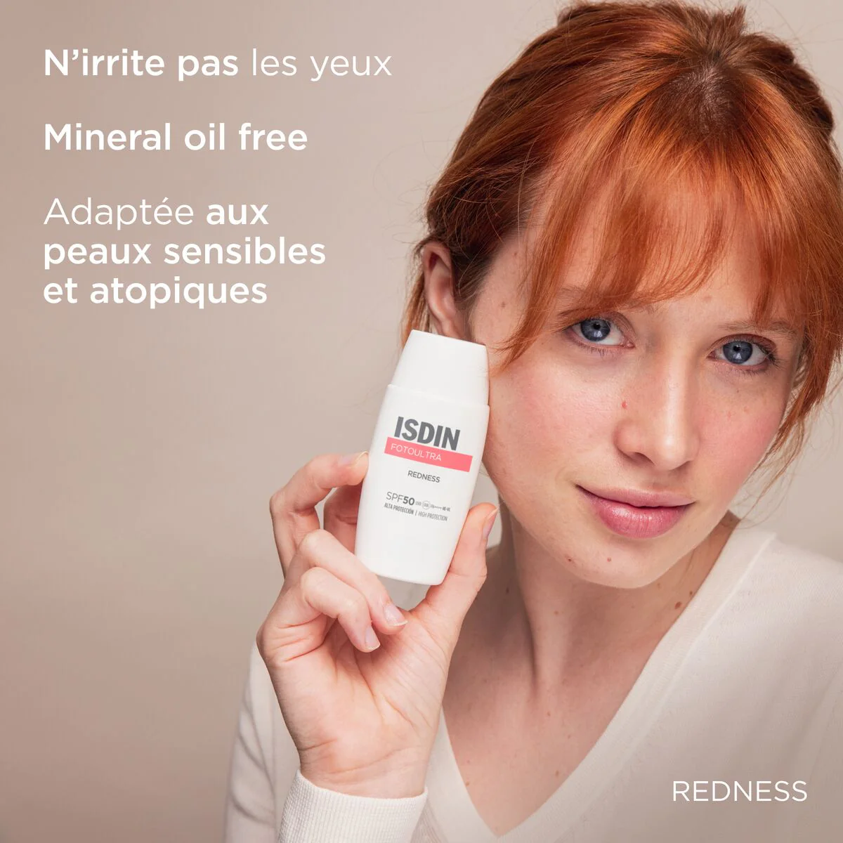 ISDIN Fotoultra Redness SPF50+ Crème Solaire Anti-Rougeurs Peaux Sensibles - Image 5