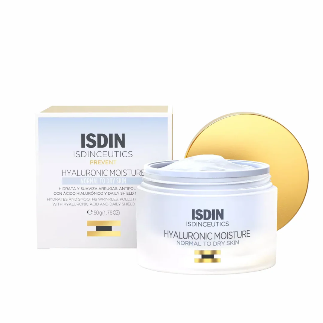 ISDIN Isdinceutics Hyaluronic Moisture 50g Crème Hydratante Peaux Normales Sèches = Trousse Offerte - Image 2