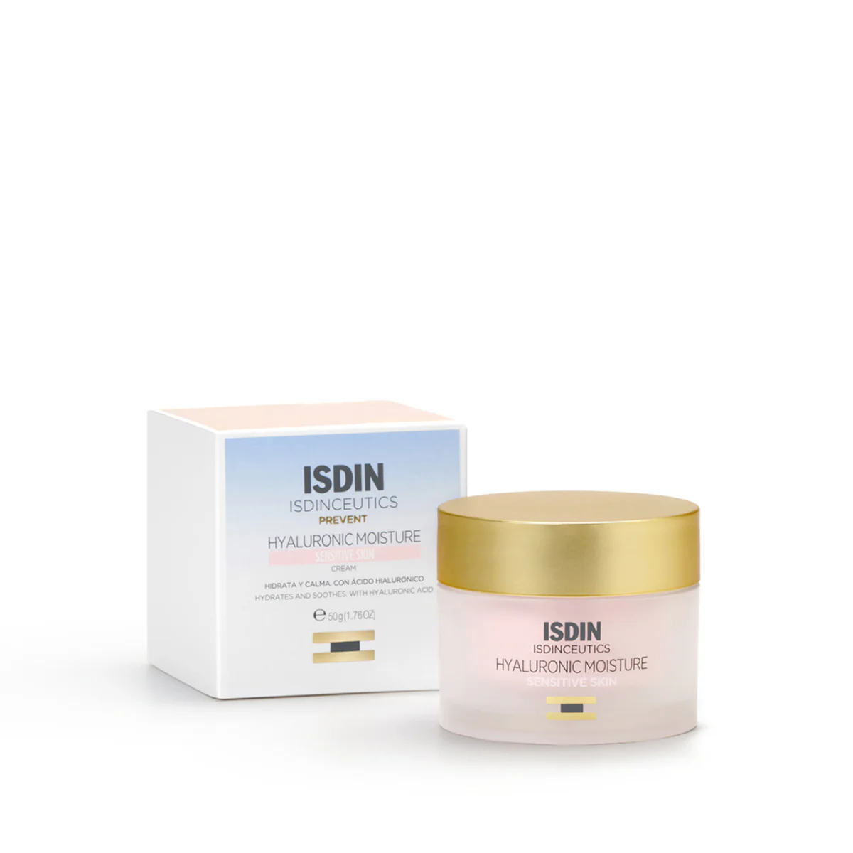 ISDIN Isdinceutics Hyaluronic Moisture 50g Crème Hydratante Peaux Sensibles = Trousse Offerte - Image 3