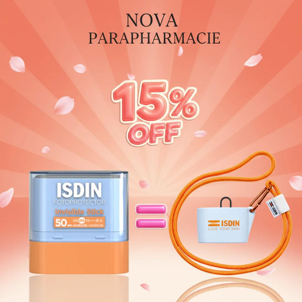 ISDIN Fotoprotector Invisible Stick SPF50 10g Zones Sensibles Invisible Résistant Eau = Coque Offerte