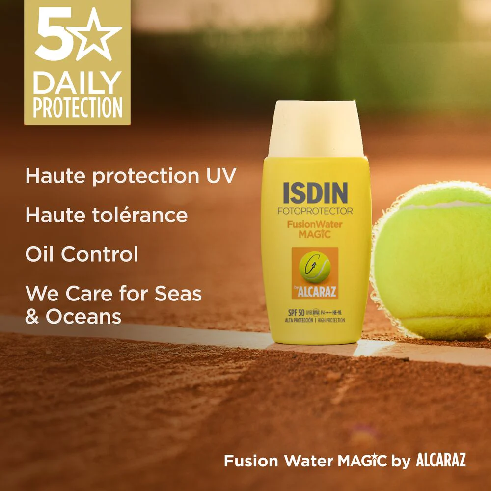 ISDIN Fusion Water Magic Alcaraz SPF50 50ml Ultra-Légère Hydratante = CASQUETTE OFFERTE - Image 7