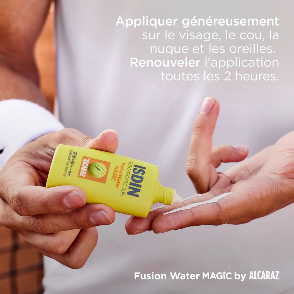 ISDIN Fusion Water Magic Alcaraz SPF50 50ml Ultra-Légère Hydratante = CASQUETTE OFFERTE - Image 9