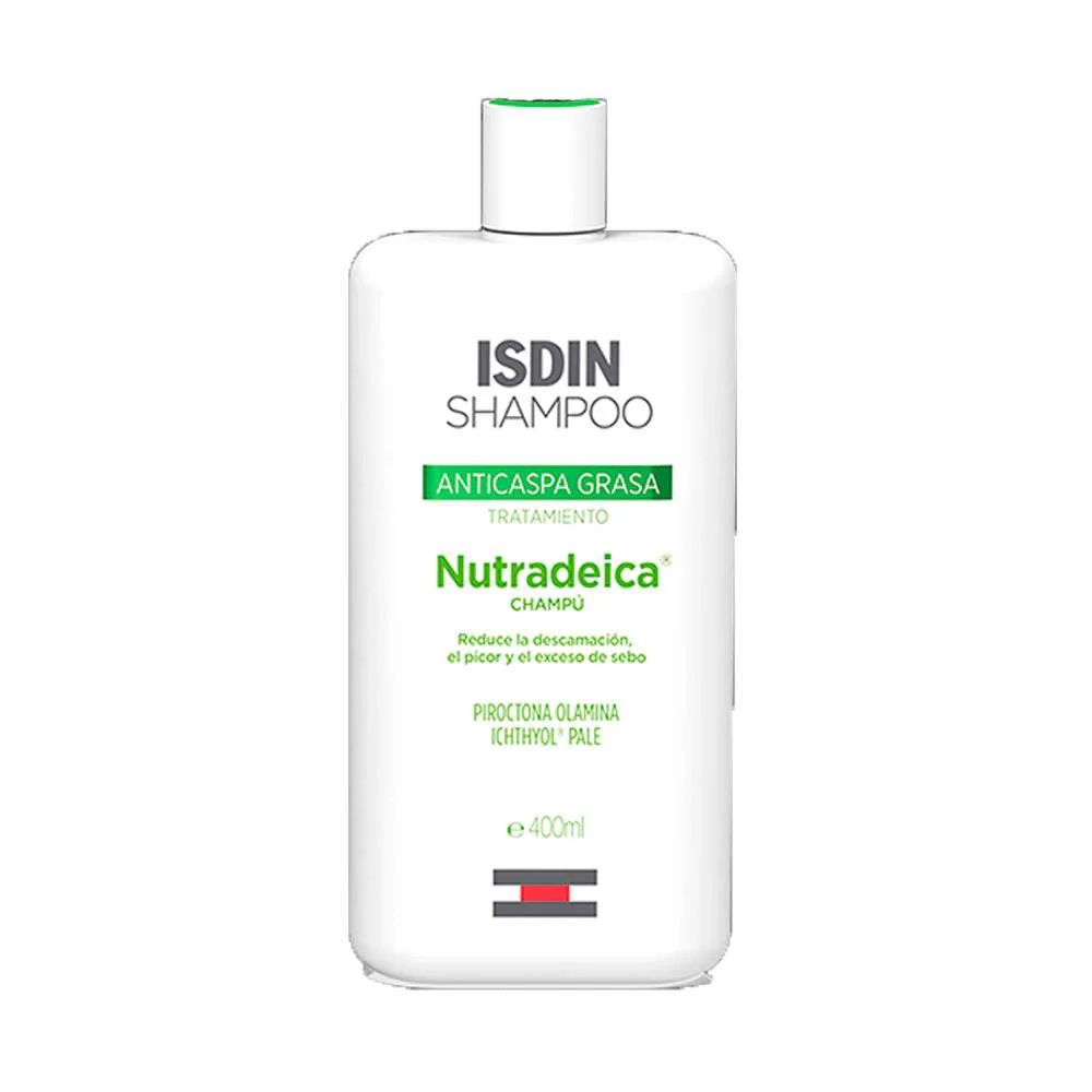 ISDIN Shampooing Nutradeica Oily Dandruff 200ml Anti-Pelliculaire Cheveux Gras Sébum Régulé Cuir Chevelu Sain = Shampooing Daylisdin 100ml Offert - Image 2