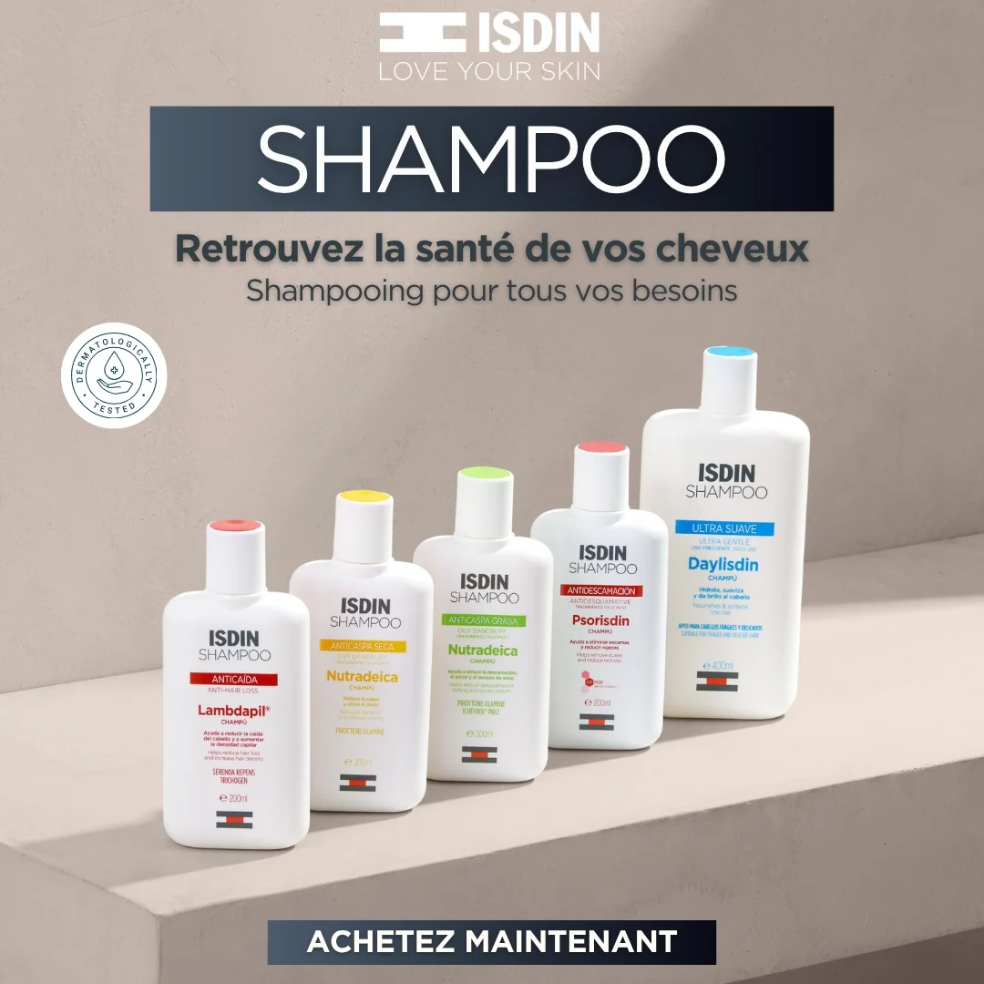 ISDIN Shampooing Nutradeica Oily Dandruff 200ml Anti-Pelliculaire Cheveux Gras Sébum Régulé Cuir Chevelu Sain = Shampooing Daylisdin 100ml Offert - Image 3
