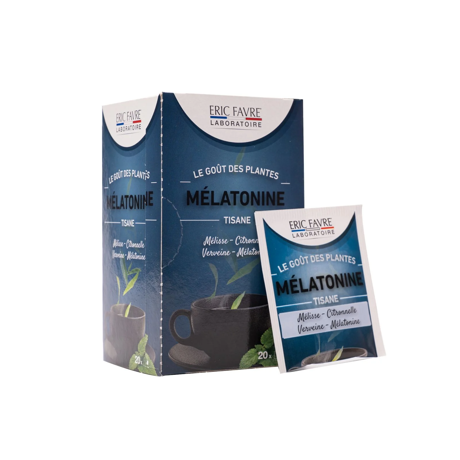 ERIC FAVRE Mélatonine Tisane 20 Sachets Sommeil Relaxation Endormissement Rapide