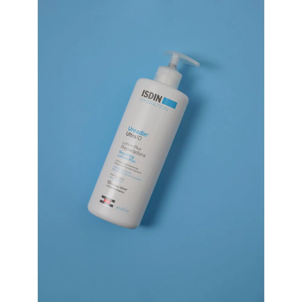ISDIN Ureadin Ultra 10 Lotion Plus Réparatrice 400ml Urée 10% Peaux Très Sèches Hydratation 48h - Image 2