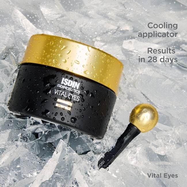 ISDIN Vital Eyes Cream 15g Crème Contour Yeux Réparatrice Mélatonine Anti-Fatigue Regard Reposé Lumineux = Age Reverse Night 8g Offert - Image 3