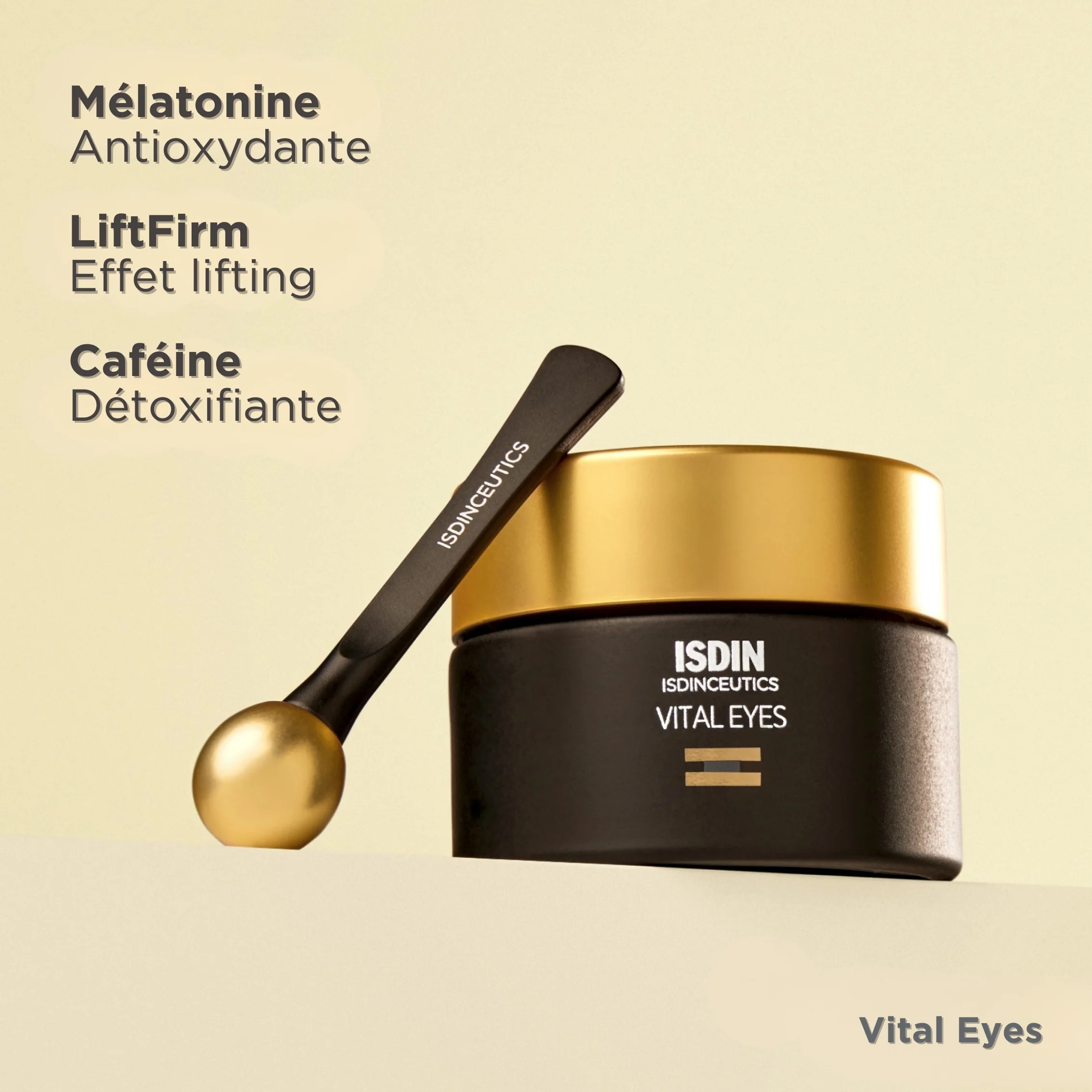 ISDIN Vital Eyes Cream 15g Crème Contour Yeux Réparatrice Mélatonine Anti-Fatigue Regard Reposé Lumineux = Age Reverse Night 8g Offert - Image 5