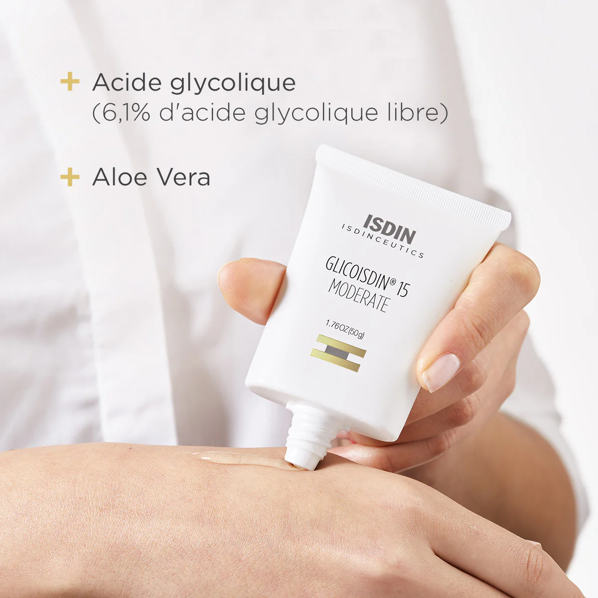 ISDIN Glicoisdin 15 Modéré Gel 50g Peeling Anti-Âge Aloe Vera Doux - Image 5