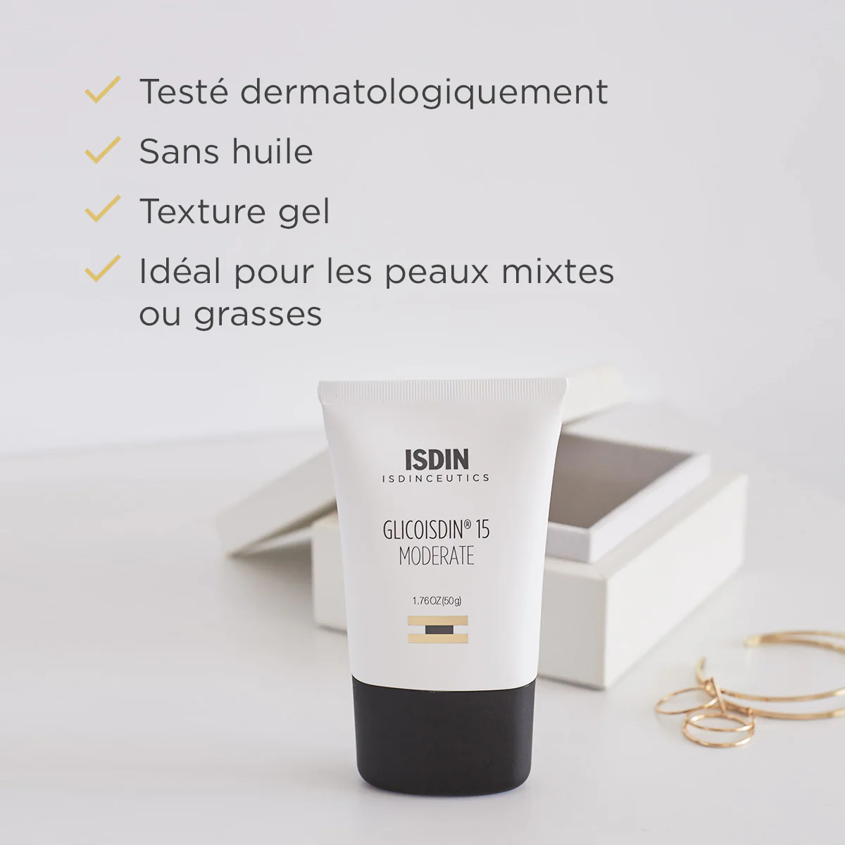 ISDIN Glicoisdin 15 Modéré Gel 50g Peeling Anti-Âge Aloe Vera Doux - Image 6