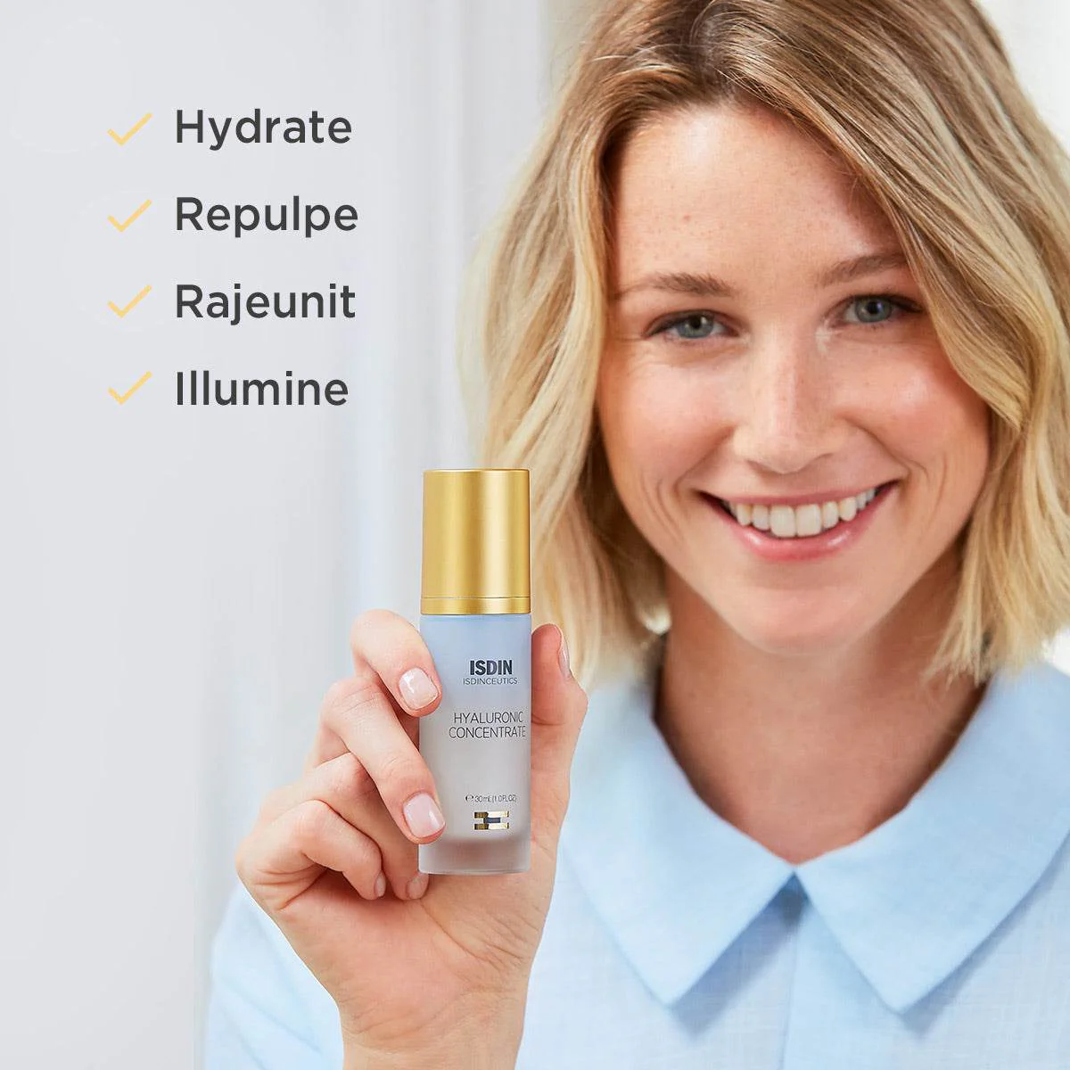 ISDIN Isdinceutics Glicoisdin Concentré Hyaluronique Sérum 30ml - Hydratation Profonde - Image 2